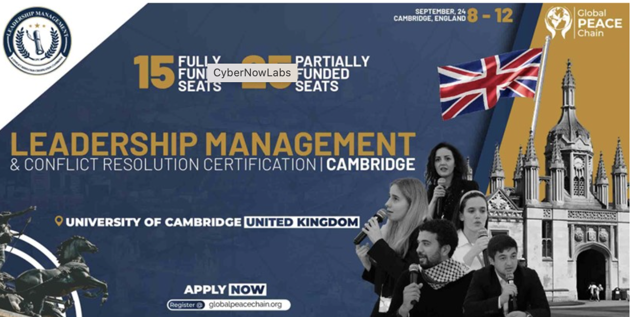 Leadership Management & Conflict Resolution Certification, Cambridge 2024