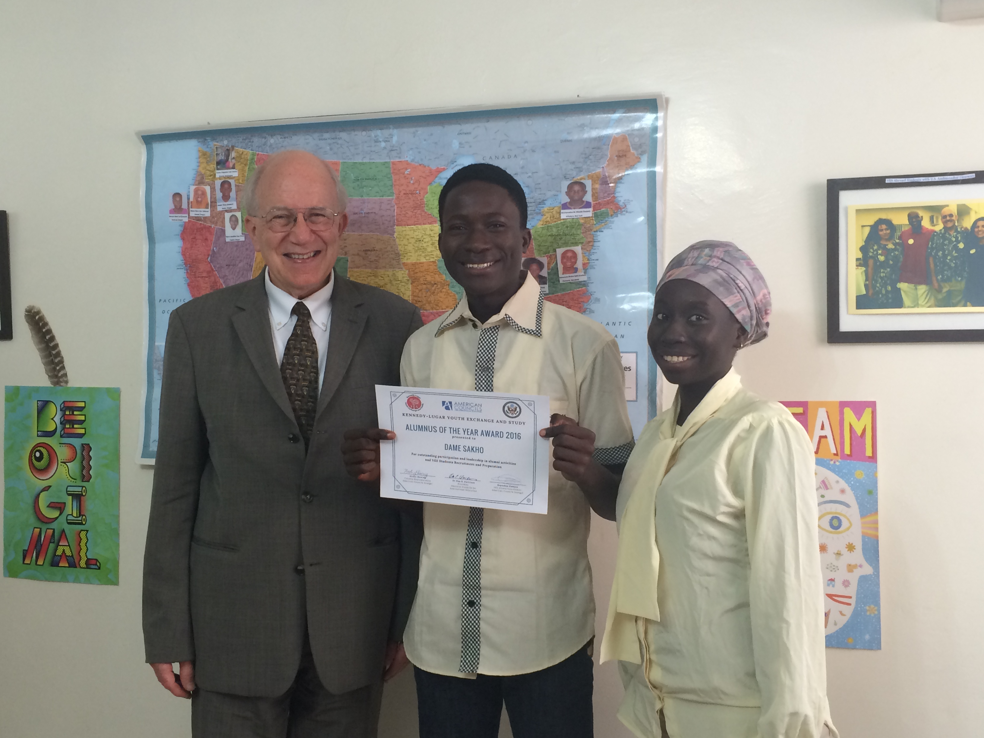 Senegal Ac President Meets Yes Alumni