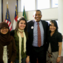 Yes Students With  Mayor  Foxx