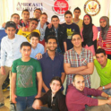 group photo of alumni in Gaza