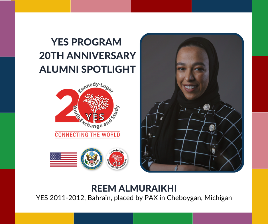 Yes 20Th Anniversary Graphic With Photo Of Alum Reem Almuraikhi