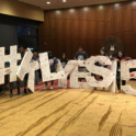 A Group Of Young People Hold Up Large Cutouts Reading Hashtag Kyles15