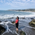 Alumna Posing At The Beach For The First Time