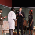 Farhan And High School Students Performing On Stage For A Play