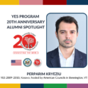 Yes 20Th Anniversary Graphic With Photo Of Alum Perparim Kryeziu