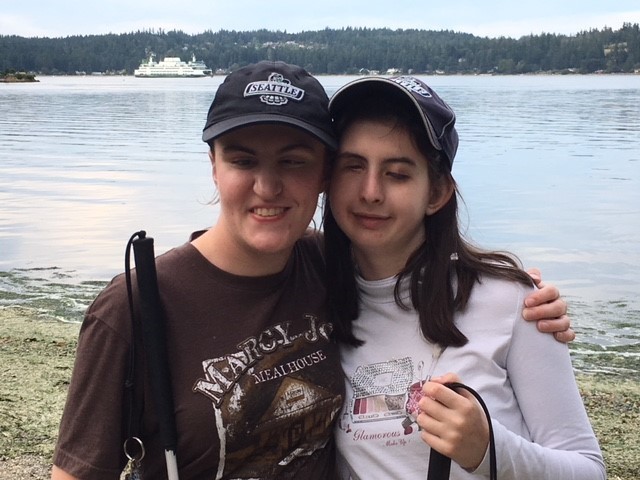 Ilkay And host sister in front of a lake