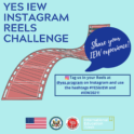 Graphic that states "IEW Reels Challenge" 