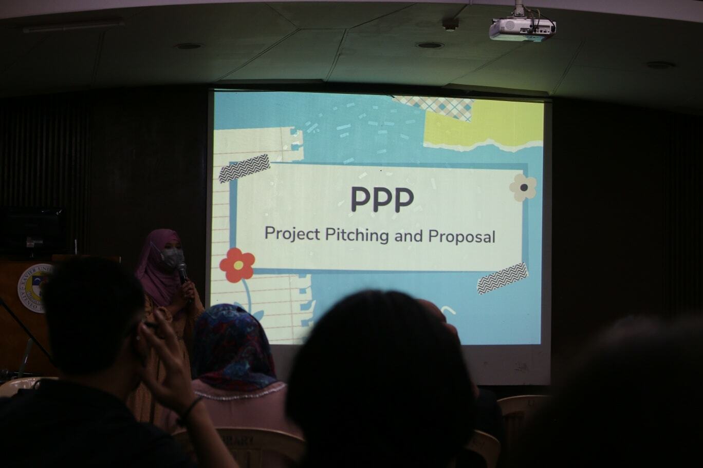 Alumna Presenting Slide Reading Project Pitching And Proposal