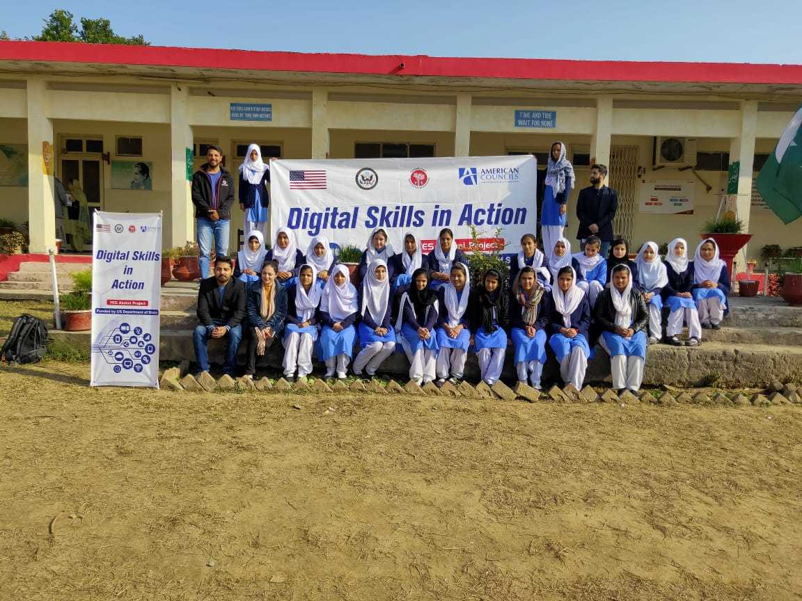 Group Photo Of Digital Skills Camp Participants In Islamabad