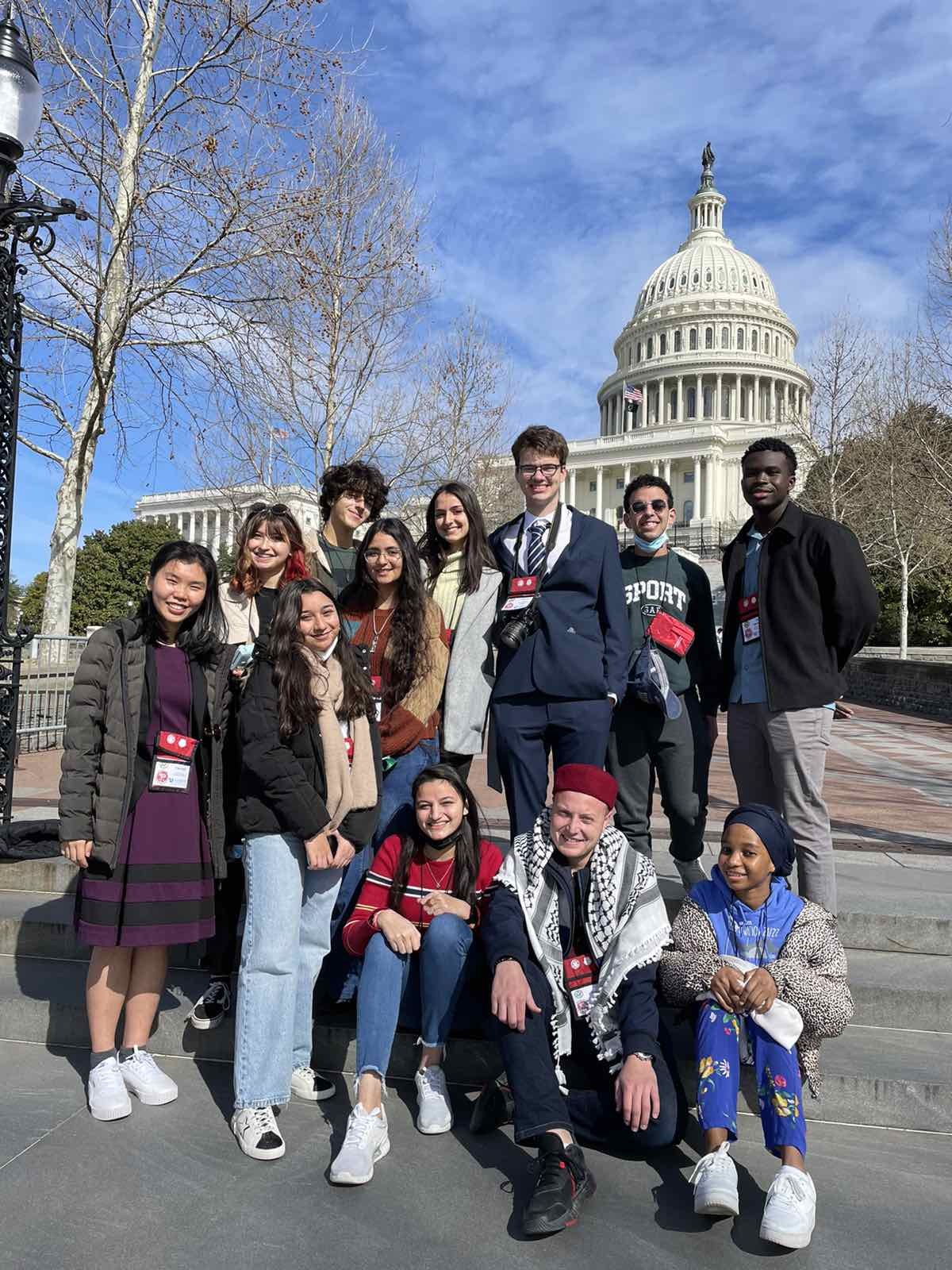 Isidora And Fellow Cew Participants Pose In Front Of Capitol