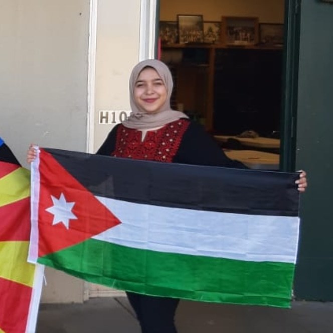 Jana And The Jordanian Flag
