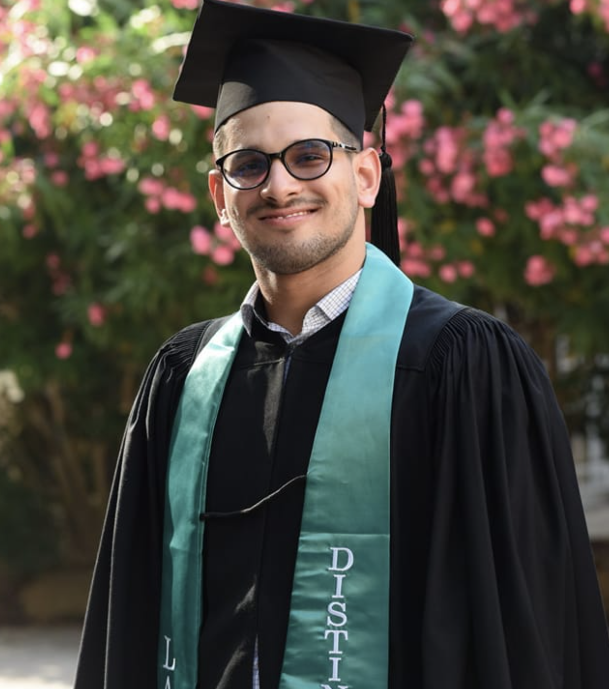 YES alumnus, Jehad Oumer, at graduation.