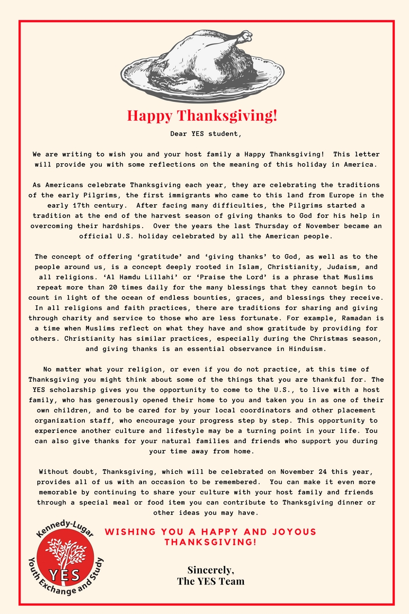 Spanish tavern thanksgiving menu