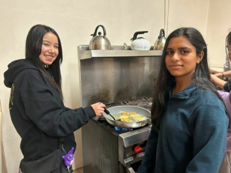 Students Cooking Jewish Foods.