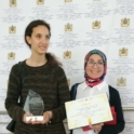 Fatima Zahra With Her Proud Teacher Ms Latifa Hafid