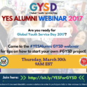 Graphic promoting the 2017 GYSD webinar 
