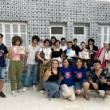 Group of participants holding certificates