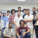 Group of young men and women in a classroom in Tripoli