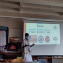 Student presenting for International Education Week