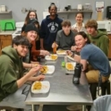 Praveen and a group of students at his cooking class