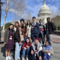 Isidora And Fellow Cew Participants Pose In Front Of Capitol