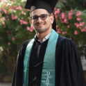 YES alumnus, Jehad Oumer, at graduation.