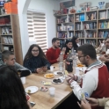 Kosova Students Playing Boarding Games In American Corner Prizren During Thanksgiving Activity