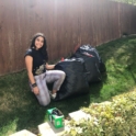 Layal Volunteering In The Backyard