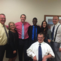 YES student, Mamadou, with his host family