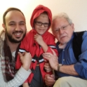 YES alum, Mohamad, with his host dad and host brother