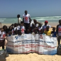Senegal Dakar Yes Alumni Along With Children Who Helped Them And Yes Abroad Student Devin After Their Gysd Beach Clean Up