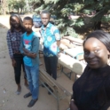Senegal Ziguinchor Alumna Farma Maiga Yes 15 And 3 Friends Who Helped To Help Pick Up Tables For Classroom Equipment Activity