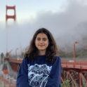 YES student, Wareesha at the Golden Gate Bridge.