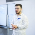 Taha conducting a training session