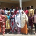 Second Cohort Ishaku Abner group poses for a big photo outside